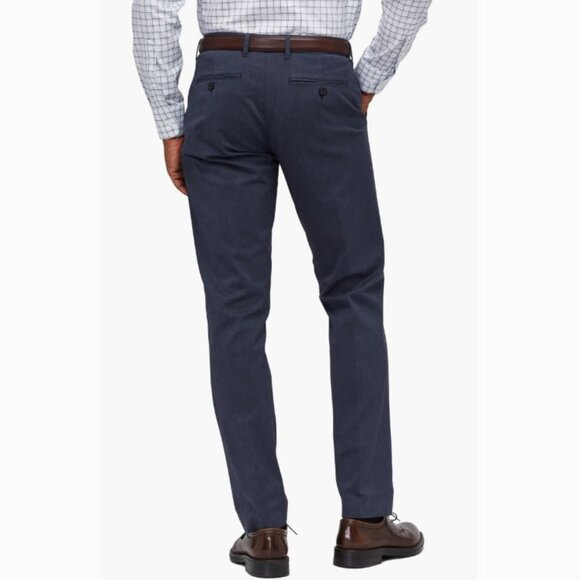 Bonobos "Blue Grey" Stretch Weekday Warrior Slim Fit Dress Pant - 33 x 34 - Picture 2 of 16